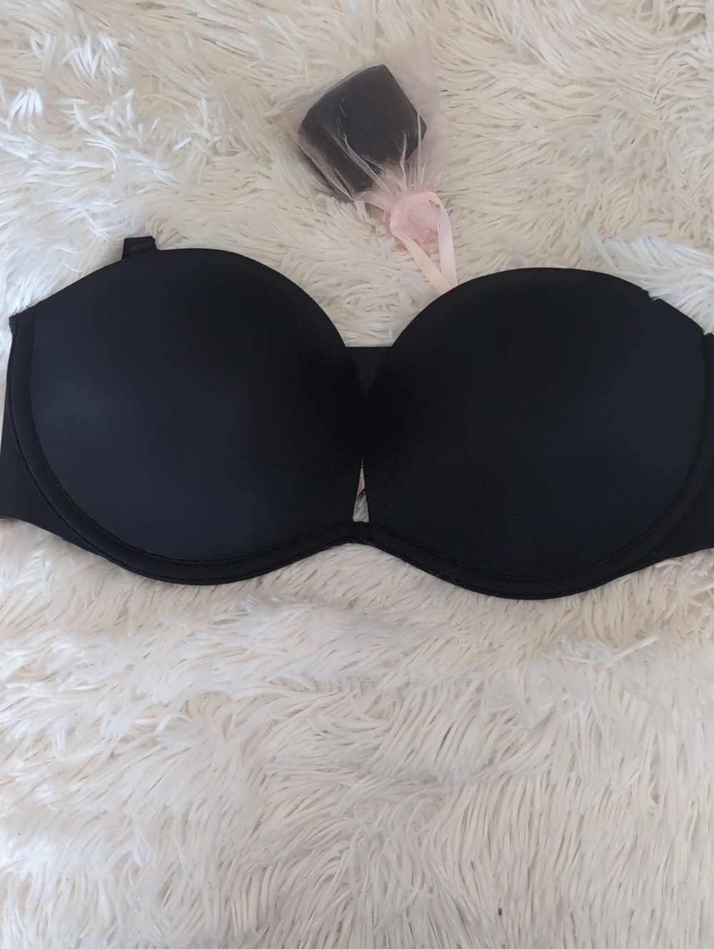 Strapless Black Smooth Push Up Bra Multi-Way Size 36C